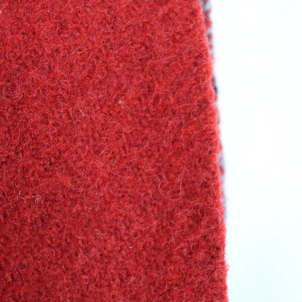 Unbranded Red and Blue Plaid Throw Blanket with Tassels 52x62"