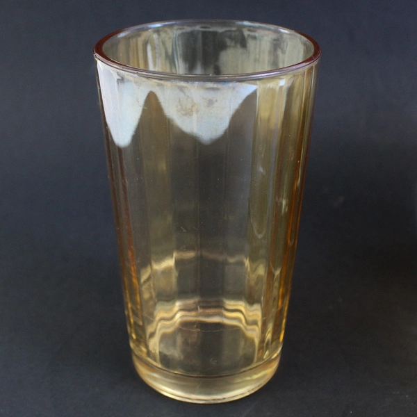 Set of 6 Orange Tumbler Drinking Glasses