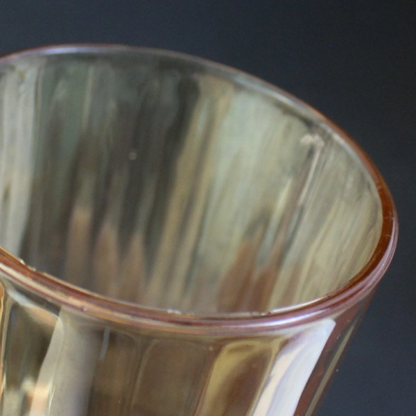 Set of 6 Orange Tumbler Drinking Glasses