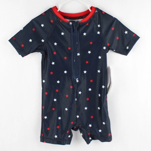 Old Navy Boys Navy Blue W/ Stars Swim Wear 12-18M W/ Tags