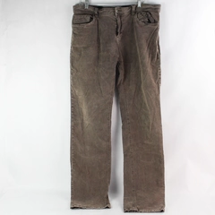 Prana Slim Fit Brown Corduroy Pants Men's 38Wx34L - Casual Style, Good Condition