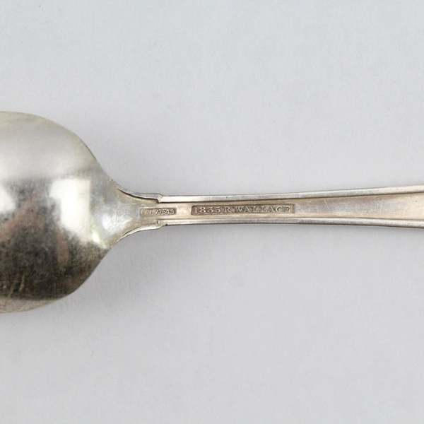 Lot of Five 1835 R. Wallace Mode Silverplated Teaspoons