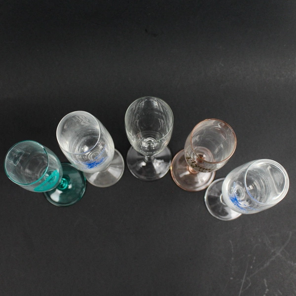 Mixed Lot of 5 Champagne Flute Glasses Various Brands