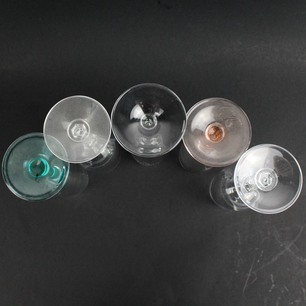 Mixed Lot of 5 Champagne Flute Glasses Various Brands