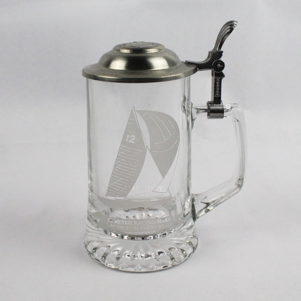German Beer Stein with Pewter Lid by ALWE Old Spice America's Cup 