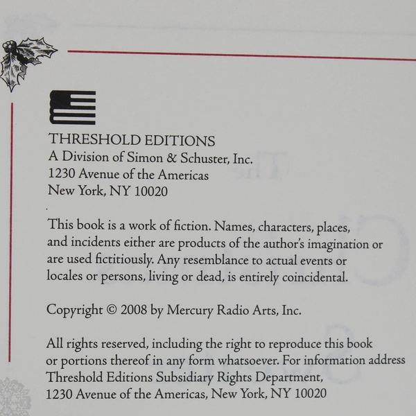 The Christmas Sweater by Glenn Beck 2008 Hardcover - Good Condition