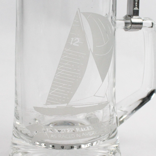 German Beer Stein with Pewter Lid by ALWE Old Spice America's Cup 