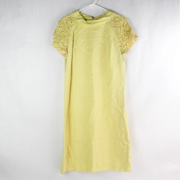 Vintage 60s Henry Lee Yellow Mid-Length Dress Women's Medium - Classic Charm