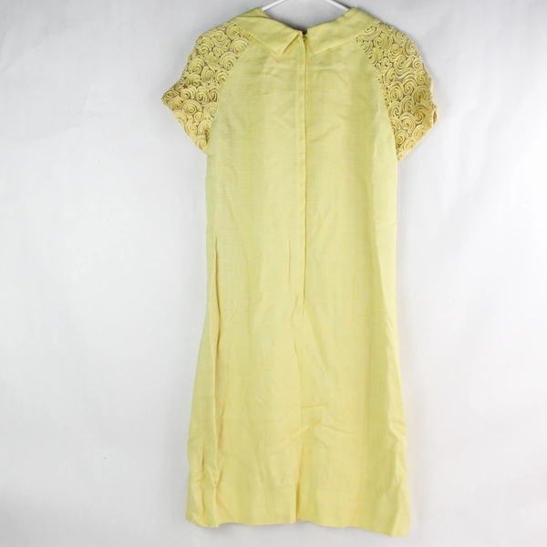 Vintage 60s Henry Lee Yellow Mid-Length Dress Women's Medium - Classic Charm