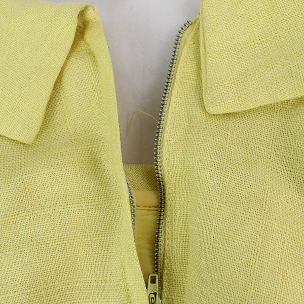 Vintage 60s Henry Lee Yellow Mid-Length Dress Women's Medium - Classic Charm