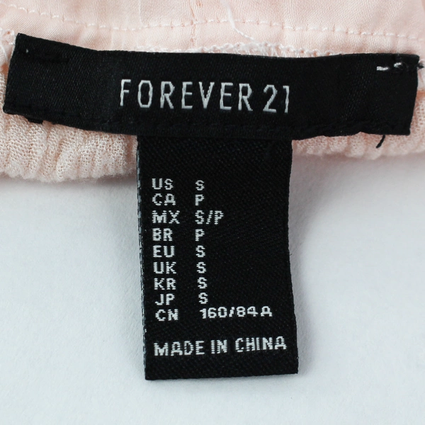 Forever 21 Pink Short-Sleeved Hoodie Women's Size S, Flawed