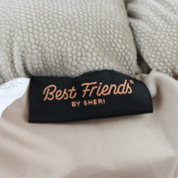 Best Friends by Sheri Pet Dog Bed, Small 16" White Faux Fur Machine Washable