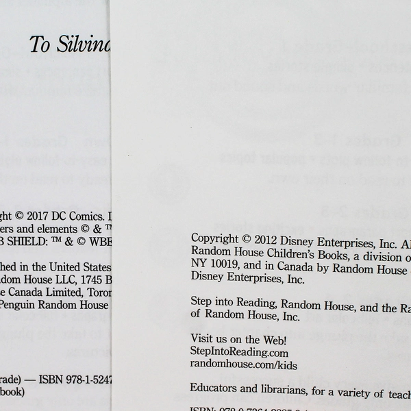 Lot of 2 Step Into Reading Step 3 Books Disney Fairies DC Super Hero Girls