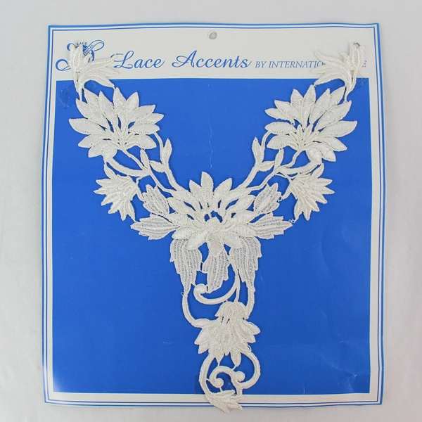 Lot of 2 Vintage Black & White Lace Accents for Sewing & Crafts