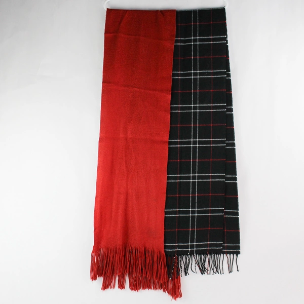 Lot of 5 Women's Infinity & Regular Scarves - Black, Red, Gray Styles