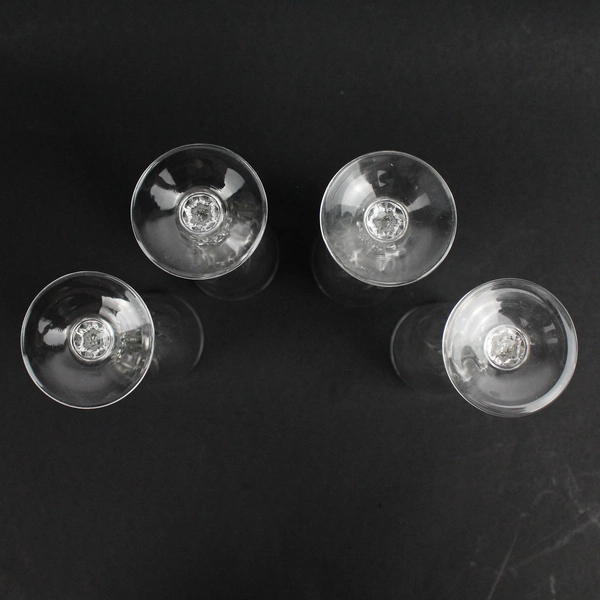 Set of 4 Vintage Luminarc Flamenco Clear Champagne Glasses