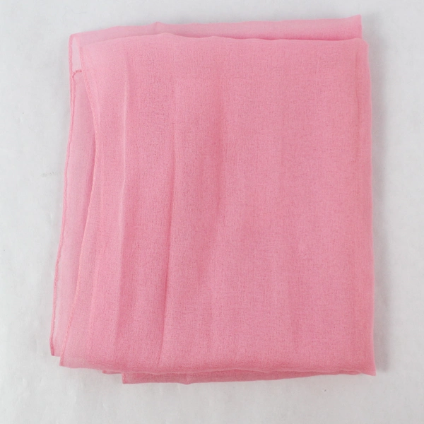 Lot of 2 Women's Scarves Beige Pink Lightweight Fabric for Crafting