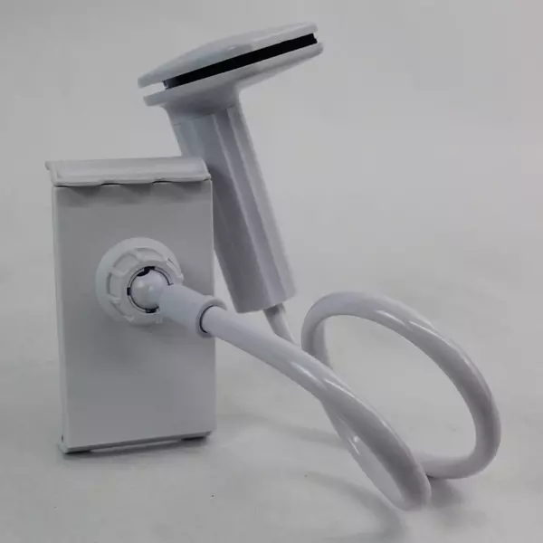 Adjustable White Plastic Cell Phone Holder Stand - Pre-Owned, Scratches