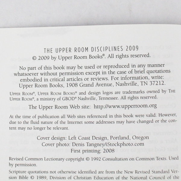 The Upper Room Disciplines 2009 Daily Devotions Paperback
