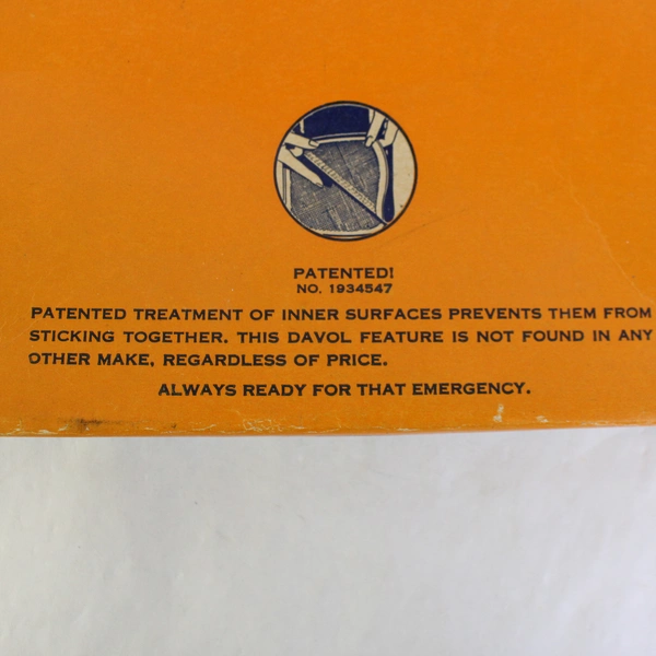 Vintage Davol Rubber Ice Cap no 402 Patent 1934547 w/ Original Box