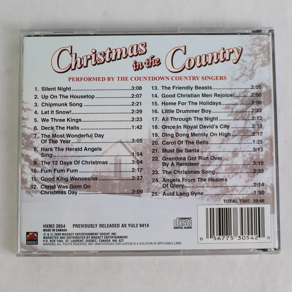 Countdown Country Singers Christmas in the Country CD 2000