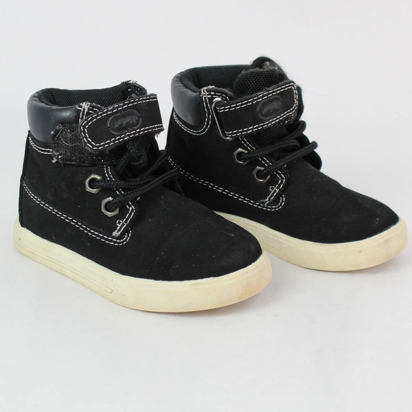 Ecko Unlimited Baby Boy Black High Top Sneakers Size 6 Pre-owned