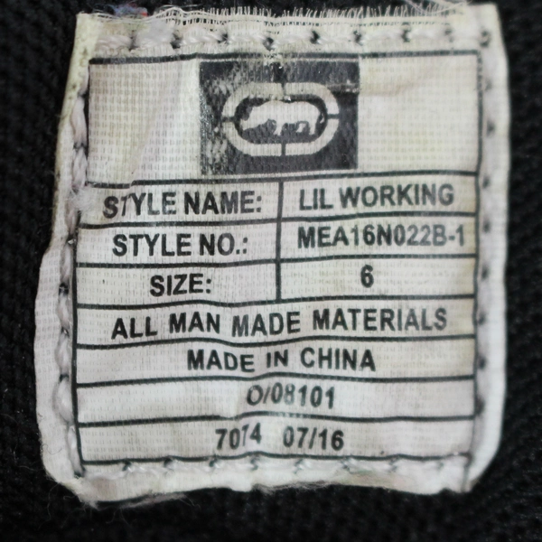 Ecko Unlimited Baby Boy Black High Top Sneakers Size 6 Pre-owned