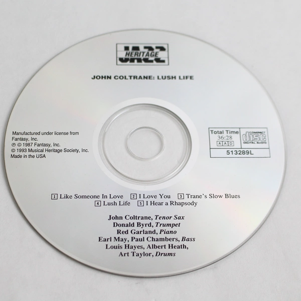 Lush Life CD By John Coltrane 1993