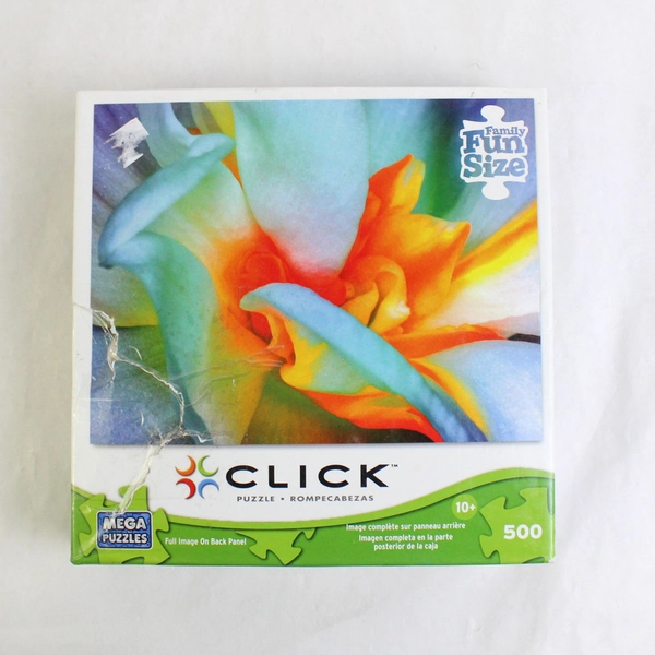 Lot of 2 500-Piece Jigsaw Puzzles Flower and Chinese Dragon Photography