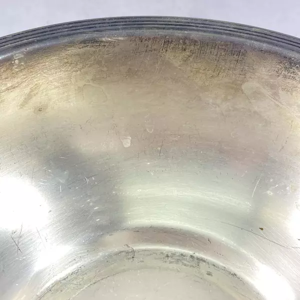 English Silver Mfg Corp 9" Silver Plate Bowl Vintage Charm Tarnished