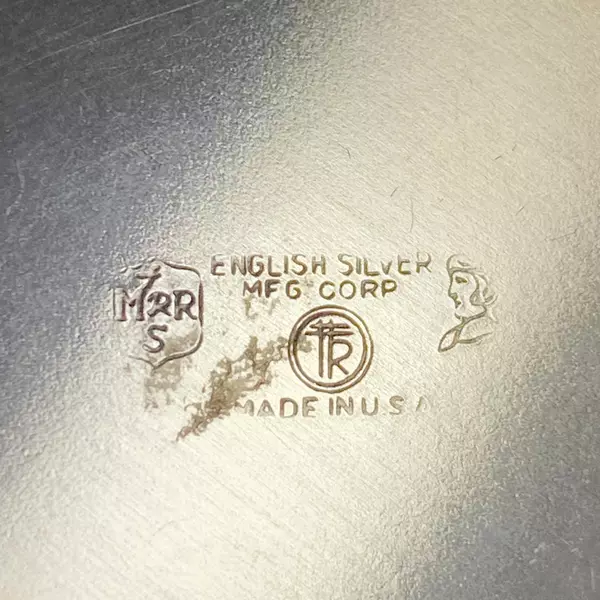 English Silver Mfg Corp 9" Silver Plate Bowl Vintage Charm Tarnished