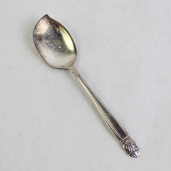 Vintage Holmes & Edwards Danish Princess Silver Plate Jelly Serving Spoon 