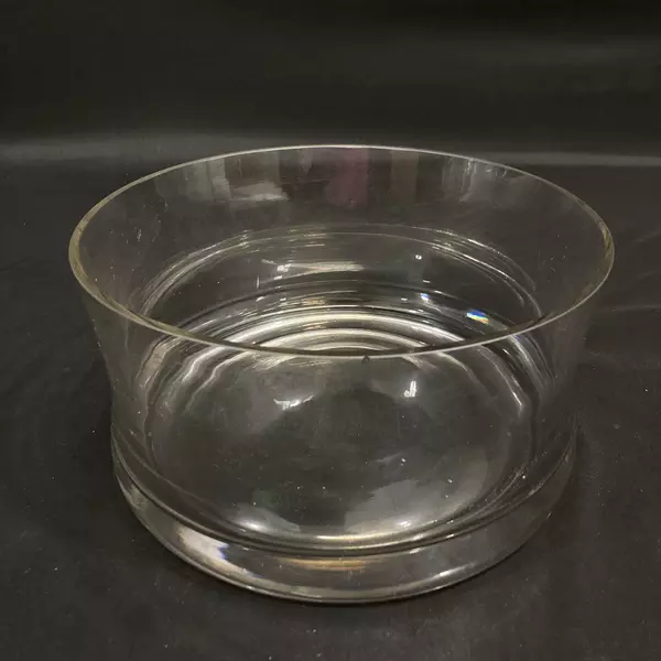 Vintage Clear Glass Trifle Bowl 9.5" Elegant Dessert Salad Serveware