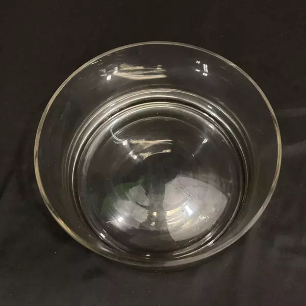 Vintage Clear Glass Trifle Bowl 9.5" Elegant Dessert Salad Serveware