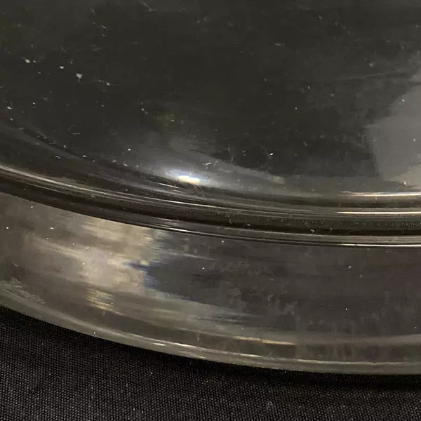 Vintage Clear Glass Trifle Bowl 9.5" Elegant Dessert Salad Serveware