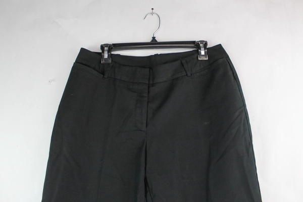 Worthington Women's Black Curvy Fit Dress Pants Size 12, Pre-owned