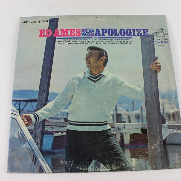 Ed Ames Sings Apologize Vinyl LP 1968 RCA Victor LSP-4028 Pre-Owned Record