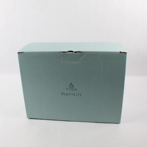 PartyLite Radiant Glow Stemmed Trio P7998 Stem With Box Olive Green