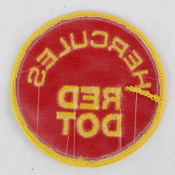 Vintage Hercules Red Dot Shotgun Powder Embroidered Patch 3" Collectible