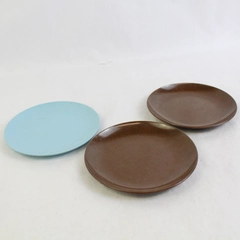 Lot of 3 Vintage Texas Ware Melamine Bread Plates