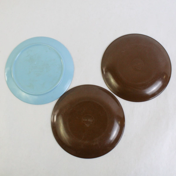 Lot of 3 Vintage Texas Ware Melamine Bread Plates