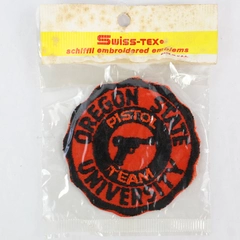 Vintage Sealed Swiss-Tex Oregon State University Pistol Team Sew On Patch 2.75"