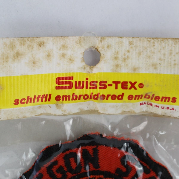 Vintage Sealed Swiss-Tex Oregon State University Pistol Team Sew On Patch 2.75"