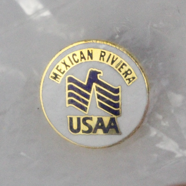 USAA Mexican Riviera Enamel Lapel Pin - Collectible Travel Pin