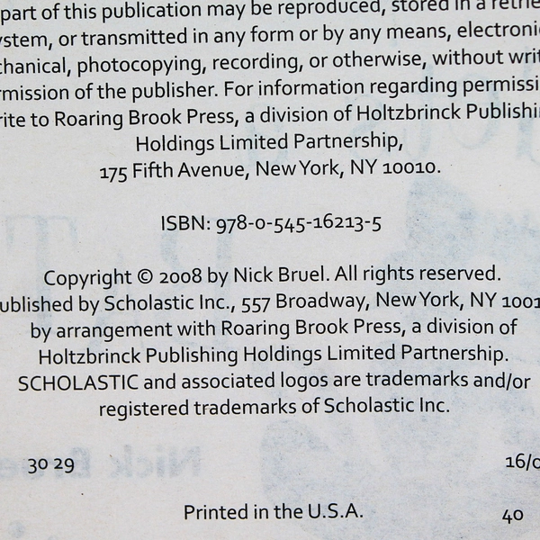 Bad Kitty Gets A Bath by Nick Bruel 2009 Paperback