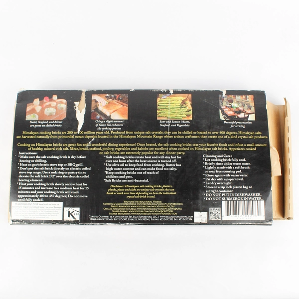 Himalayan Salt Cooking Block 14x8x1.5 for Seasoning Grilling by Caravel Gourmet