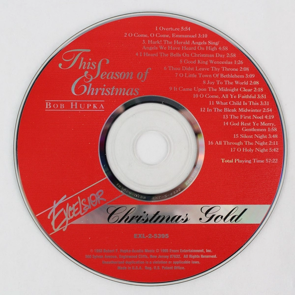 Christmas Gold: This Season of Christmas CD by Bob Hupka 1993 - Good Condition
