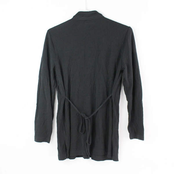 Duo Maternity Black Button-Front Long-Sleeved Shirt Size Small, Adjustable Fit
