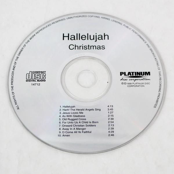 Hallelujah Christmas CD from Handel's Messiah 1999 Platinum Records