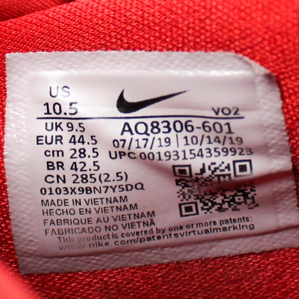 Nike Free X Metcon 2 Red Athletic Shoe Men Size 10.5